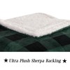 Elegant Comfort Luxury Ultra-Plush Velvet Touch Buffalo Plaid Fleece Throw