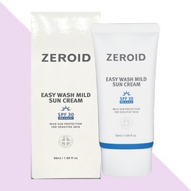 Zeroid Sun Cream Mild Easy Wash 50mlX1 Box / 제로이드 선크림 마일드 이지워시 50mlX1박스