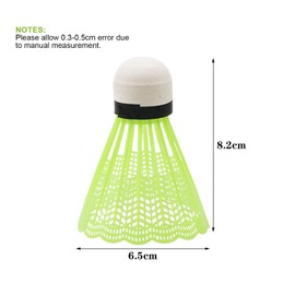 24 Pcs badminton shuttlecocks with high stability and durability, Lightweight Nylon Plastic Shuttlecocks, indoor outdoor badminton balls for sports, training, exercise, entertainment (Bright Yellow)