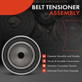 A-Premium Belt Tensioner Assembly with Pulley Compatible with Dodge Avenger, Intrepid, Neon, Stratus & Chrysler Sebring, Cirrus, Concorde, Intrepid, LHS, Neon, New & Mitsubishi & Plymouth & Eagle
