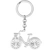 RAIDIN Stainless Steel Gold Silver Plated Keyring Bicycle Key Ring