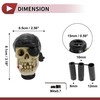 HEROFFIX 8.1cm Skull Shift Knob Universal Gear Shifter Knob Resin
