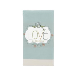 Pavilion Gift Company- Love - 23.5" x 18" Polyester Cotton Tea Towel Love Family Home Housewarming Kitchen Decor