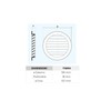La Ventilazione T16RM Flush-Mounted Grille Round Plastic Brown Diameter 190