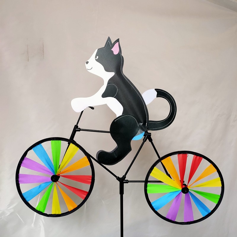 Animal Bicycle Wind Spinner for Garden Decoration – Playful Outdoor