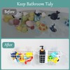 VEGEVIGI Metal Bath Toy Holder, Hanging Bathtub Toy Storage, Wall