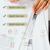 Fatty Shape Paper Clips (1.2Inch) Anti-Rust Non-Slip Design,40-Pack Multi-Color Set