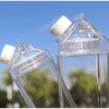 Jinberry - Botella de agua de cartón de leche transparente,