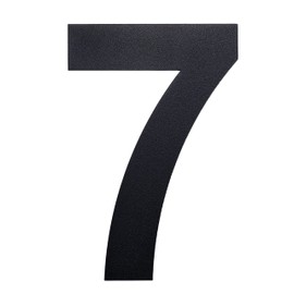 nanlyiau House Number Anthracite Stainless Steel House Number Large Height 8 inches/20.5 cm Solid Steel in Anthracite - RAL 7016, Weather and Corrosion Resistant (7016 8 in 7)