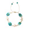 Caiyao Boho Turtle Starfish Shell Evil Eye Beach Ankle Bracelets Necklace Adjustable Summer Ocean Bracelets Jewelry for Women(Painting)