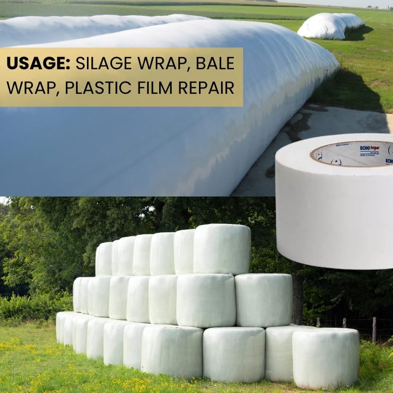 Silage Wrap Repair Tape 3" x 180' – Heavy-Duty Farm