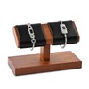 Papten SM21503 Wristwatch Stand, Wooden, For 2 Pieces, Luxurious, Stylish,