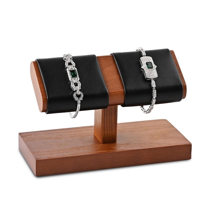 Papten SM21503 Wristwatch Stand, Wooden, For 2 Pieces, Luxurious, Stylish,