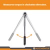 MACHOMAN TQW403 1/2" Drive Click Torque Wrench Set (10-150 ft.-lb)