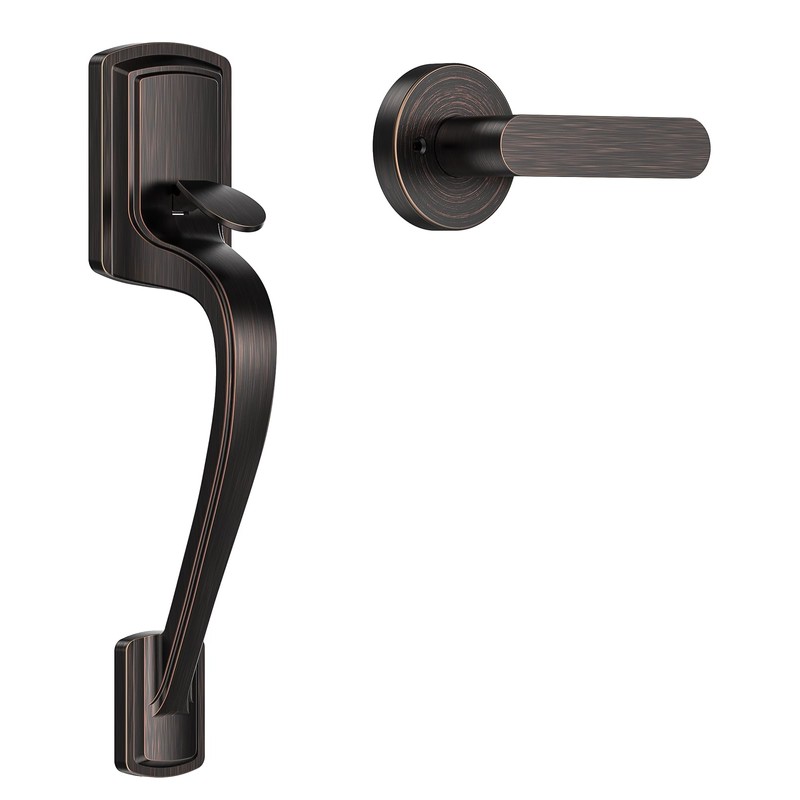Mensarix Front Door Handle No Lock for Right & Left
