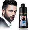 Men's 3-in-1 Black Beard & Hair Dye Shampoo, Instant Grey