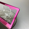 MotorVehicleParts New Powder Coated Hot Pink Stainless Steel License Plate