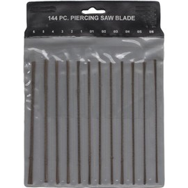 Jeweler’s Piercing Saw Blade Set, 144Pc Saw Blades Jeweler Metalworking Metal Cutting Jewelry Repair Cutting Metal Tools