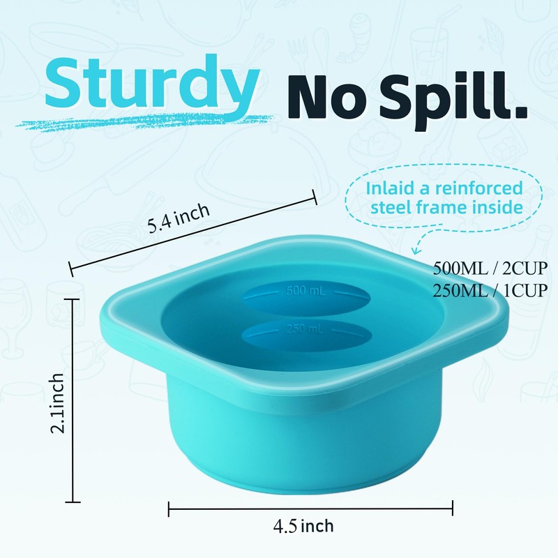 Freezer Soup Tray Silicone Molds - 2 Cup Freezer Cube