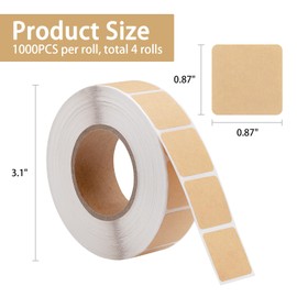 SOKOSEY 4000 Pieces 0.87 Inch Target Pasters Tape, Portable Roll Design, Self-Adhesive Shooting Stickers for Marking Shots on Glass, Paper, Target Repair