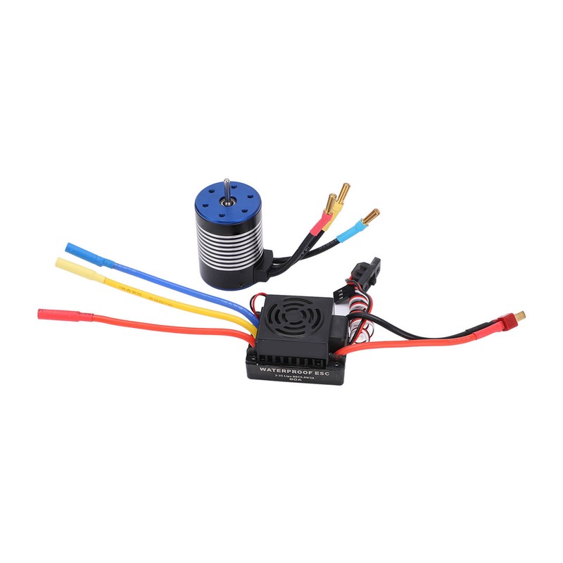 3650 4300KV No Sense Brushless Motor with 60A Waterproof ESC