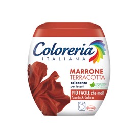 Coloreria Italiana Grey Colorante Tessuti e Vestiti in Lavatrice, colore Marrone Terracotta, 1 Confezione, 350 g