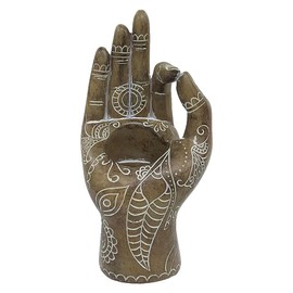 ZSQSM Buda Yoga Portavelas de Resina Decoraciones de Escritorio Decoración de Vela Estatua Familiar Hogar Oficina Coleccionable Figuras para Yoga Relajante Meditación