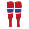 Mk Socks Traditional Baseball Stirrups Pattern B-7 Red, White, Royal