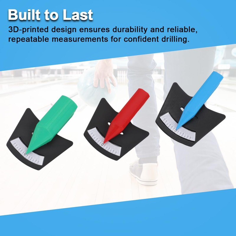 Bowling Ball Pitch Gauge Set for Finger, Thumb & Switch