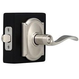 Schlage 619419 F40 Acc 619 Cam Wave Shape Privacy Door Lever, Unkeyed, Zinc, Satin Nickel