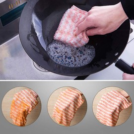 krueis Dish Towels Absorbent Cleaning Cloth 30X40cm Home Kitchen Dishwashing Cloth (3pc)