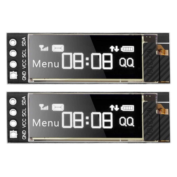 2pcs 0.91" IIC I2C Serial OLED LCD Module I2C SSD1306