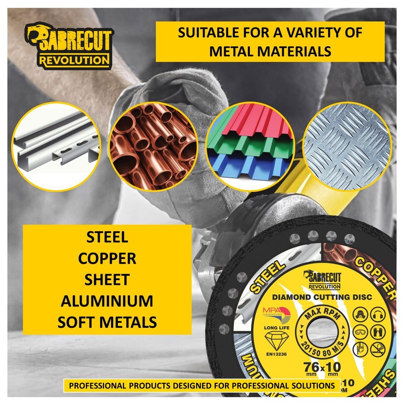 1 x SabreCut SCDME7610 76mm (3 inch) x 10mm Bore