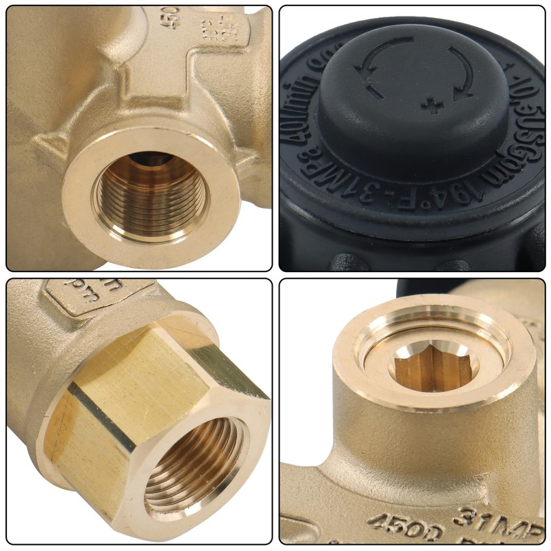 findmall 2Pcs Unloader Valve VRT3-310 10.5GPM 4500 PSI 3/8 Inch