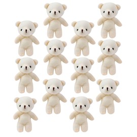 ABOOFAN 12pcs Mini Bear Plush Toys Miniature Bear Dolls Tiny Stuffed Animal Bear Soft Bear Key Chain Pendants Bag Hanging Animals for Birthday Wedding Party Decorations