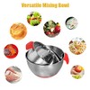 Multifunction Stainless Steel Mixing Bowl with Various Lids and Graters