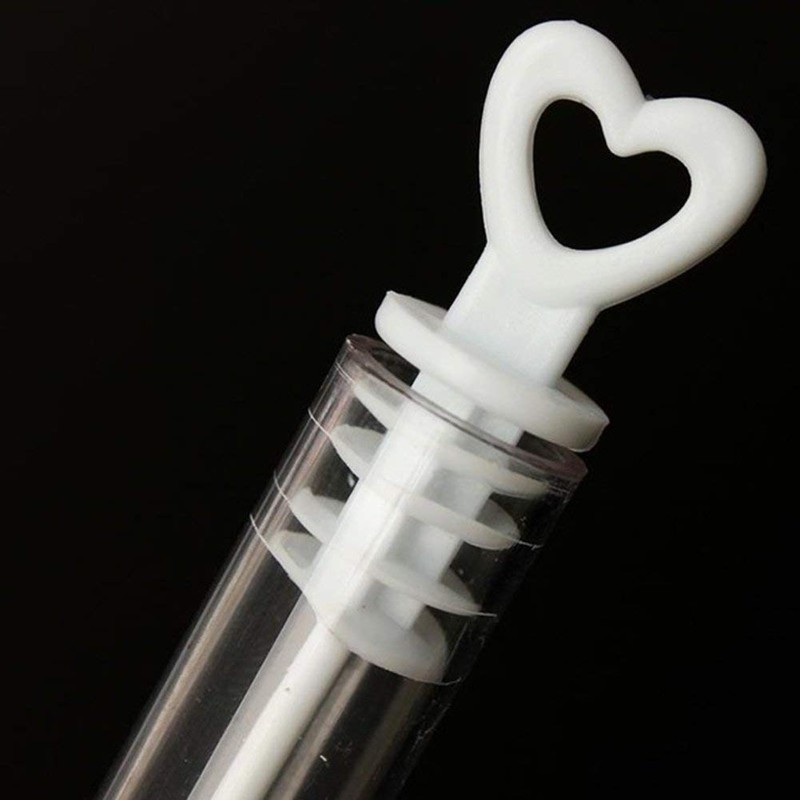 Wedding / Party Bubble Tube - Heart Top Wand -