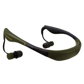 Pro Ears Stealth 28 Ear Buds, Electronic Noise Amplification, 28 dB Hearing Protection, Behind The Head, Hunting & Shooting, Electronic Sound Dampener & Compression Technology, Rechargeable, Green