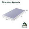 ZINUS Edgar 4 Inch Wood Box Spring, Mattress Foundation, Sturdy