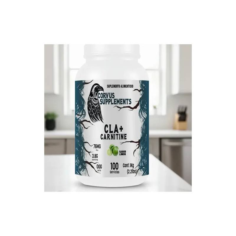 Suplemento Cla + Carnitina Corvus 1kg Polvo Varios Sabores