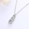 DYUNQ 1.75CT Moissanite Pendant Necklace, 925 Sterling Silver Lab Created