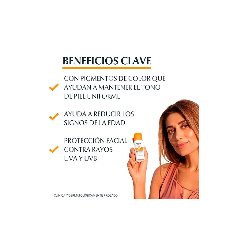 Eucerin Protector Solar Facial Fps 50 Cc Cream Tono Medio,