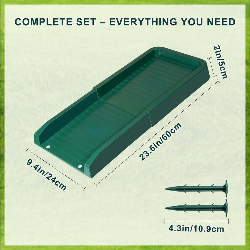 Aobiono Downspout Splash Block, Gutter Downspout Extensions Diverter, 24" Gutter