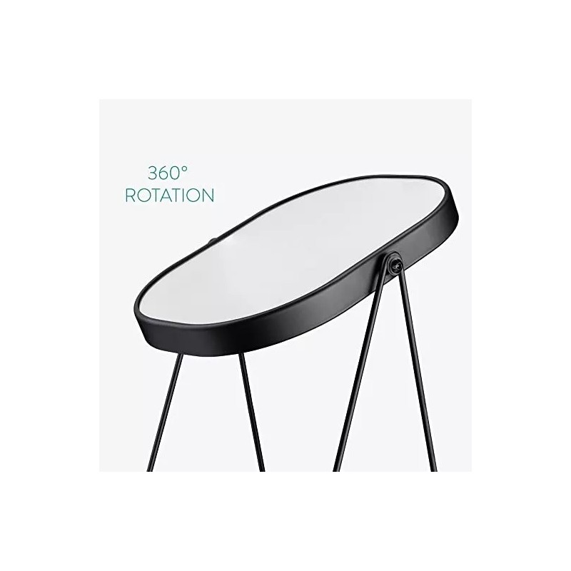 Espejo Para Maquillaje Minimalista Sobre Mesa Tocador Mujer