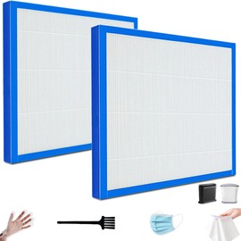 AF-20FL True HEPA Filter Compatible with HoMedics Total Clean AF-20FL Fits AF-20 AP-25 AR-20 Air Purifiers, H13 3-Stage Filtration Air Clean Voc Dust Odor, 2-Pack