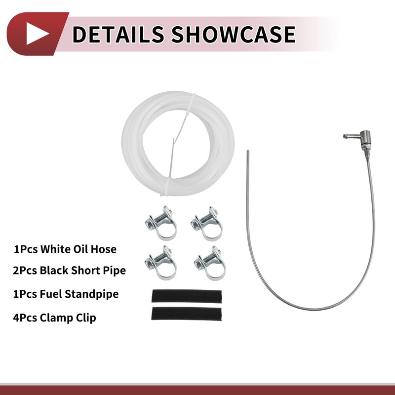 HEROFFIX Heater Fuel Tank Standpipe Kit Heating Fuel Hose Clip