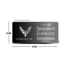 Custom 2x4IN Engraved Plaque Custom for C8 Corvette, Z06, ZR1
