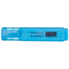 Q-Connect 10844 Highlighter Chisel Tip 2-5 mm Line Blue