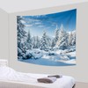 Winter Tapestry Winter Mountain Tapestry White Pine Trees Scene Wall