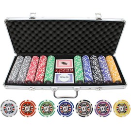 JP Commerce 500 Piece Big Slick 11.5g Poker Chip Set